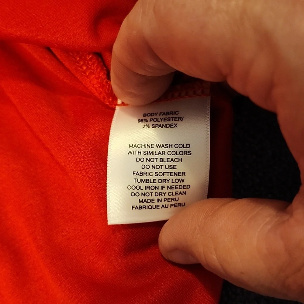 Top Golf Red Polo - Medium Activewear - Picture 10 of 11
